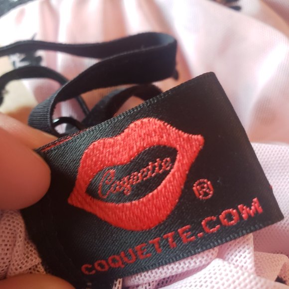 Pink and black lingerie slip - Picture 3 of 7